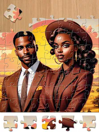 Black Jigsaw - Jigsaw Puzzles Image