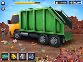 Road Cleaner Truck Driving Image