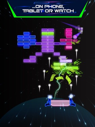 Neon brick breaker Image