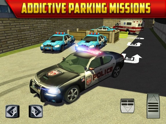Police Car Parking Simulator Game - Real Life Emergency Driving Test Sim Racing Games screenshot