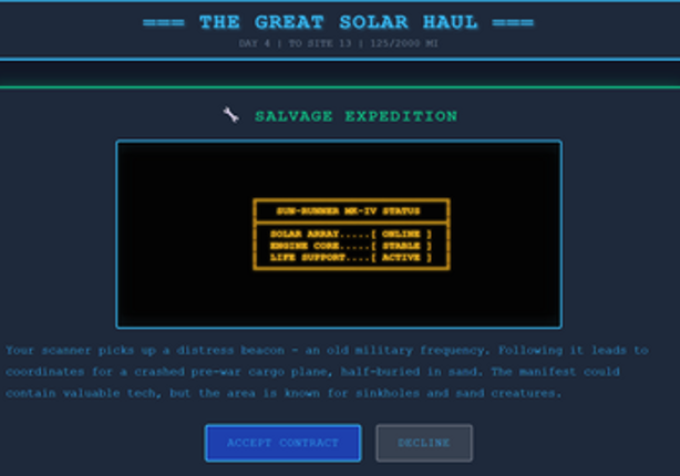 The Great Solar Haul Image