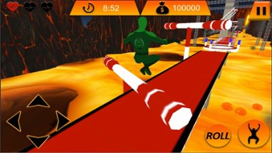 American Ninja Obstacle Course: Lava Game Image