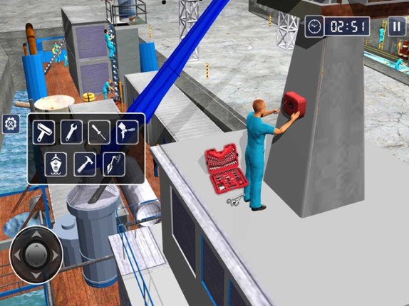 Cargo Ship Mechanic Simulator 3D: Workshop Garage Image