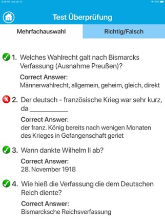 Deutsche Geschichte Quiz screenshot