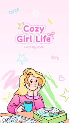 Cozy Girl Life: Coloring Book screenshot