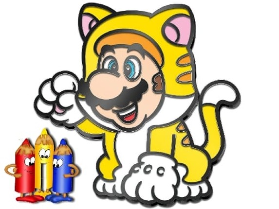 Mario Rush Coloring Book Image