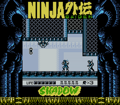 Ninja Gaiden Shadow (忍者龍剣伝) SGB Enhanced (Super Game Boy) Image