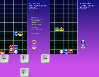 PuyoPuyo made with Godot Image