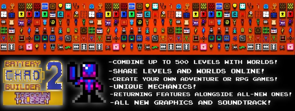 Games like [AVAILABLE ON ITCH.IO] Battery Chad Builder 2: Topdown Tileset