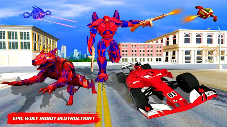 Wolf Robot Car Transform Game screenshot