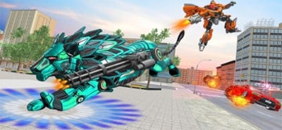 Lion Robot Transform Attack Image