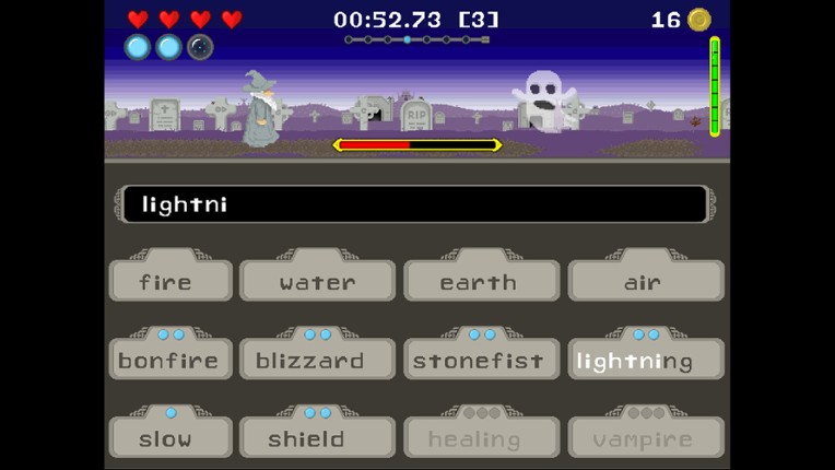 The Elementalist Typing screenshot