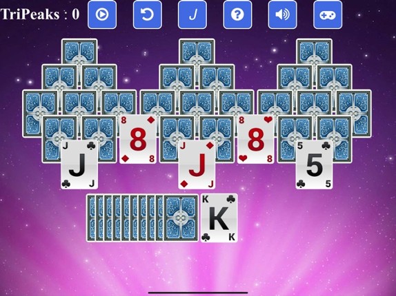 TriPeaks Solitaire + screenshot