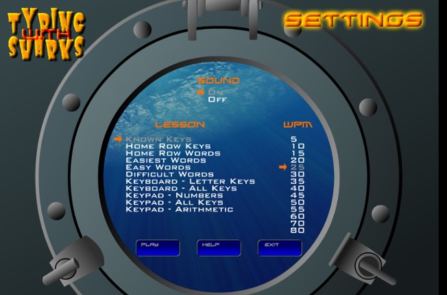 Typing with Sharks screenshot