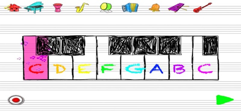Doodle Sounds - Paper Piano Image
