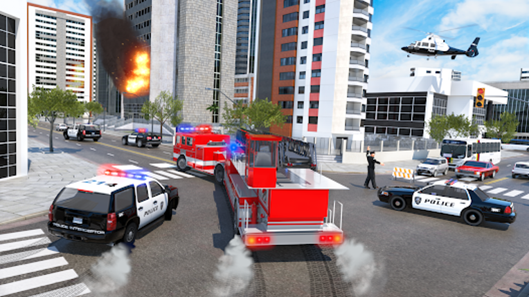 Fire Truck Driving Simulator Image