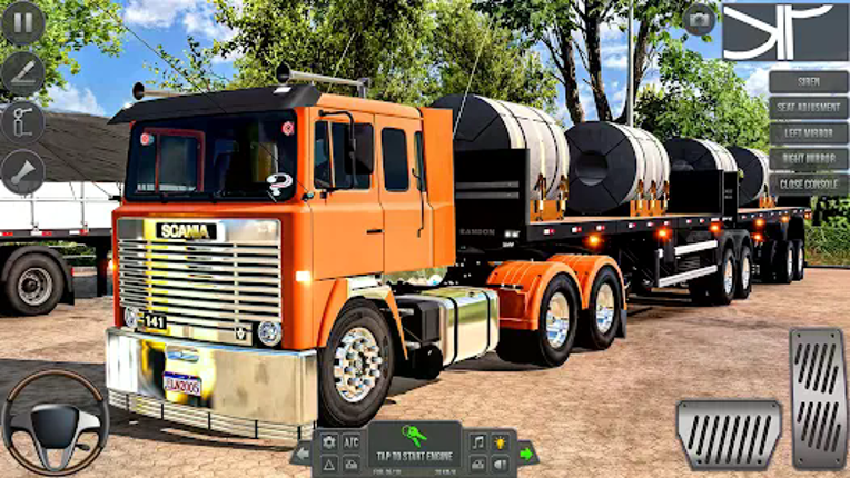 America Cargo Truck Driving 3D Image