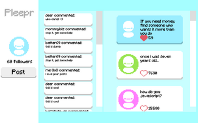 Pleepr: A Social Media Game Image