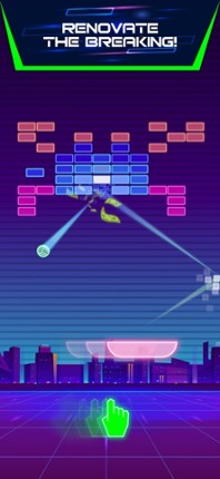 Neon brick breaker screenshot