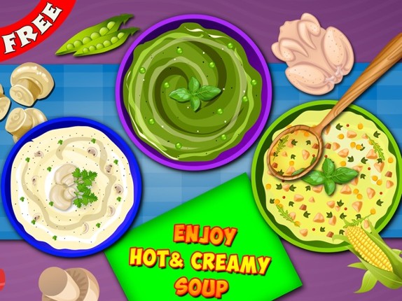 Soup Maker : free Girls Kids fun Cooking game for pizza,burger & sandwich lovers screenshot