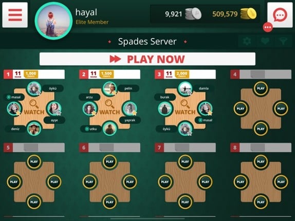 Spades Auction screenshot