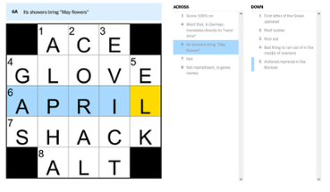 The Mini Crossword Image