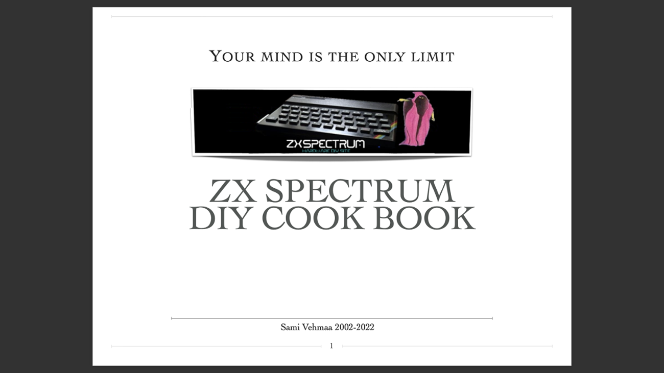 Games like ZX Spectrum DIY Cook Book