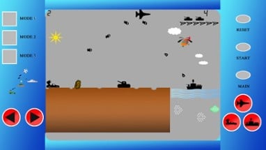 Land Air Sea Battle Retro Image