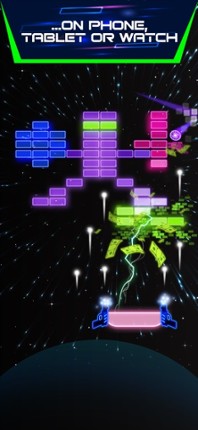 Neon brick breaker screenshot