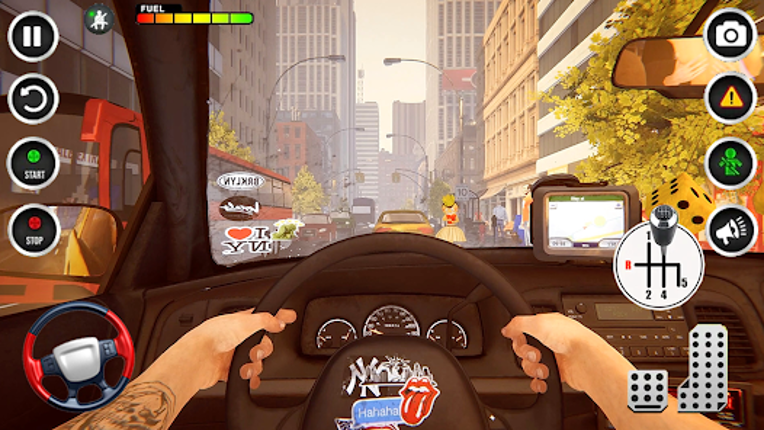 US City Driving Taxi Car Games Image