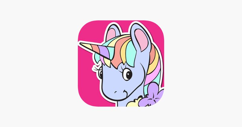 Pony Unicorn Coloring Book Image