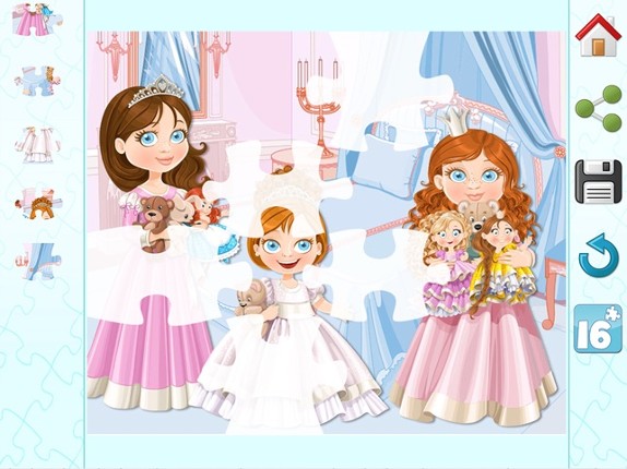 Princess Slide Magic Puzzle &amp; Photos - Princesses Sliding Block Jigsaw Game Image