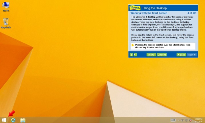 Professor Teaches® Windows® 8.1 screenshot
