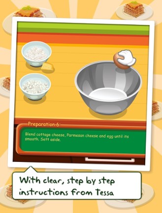 Tessa’s Cooking Lasagne– learn how to bake your Lasagne in this cooking game for kids Image