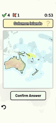 Countries of Oceania Quiz screenshot