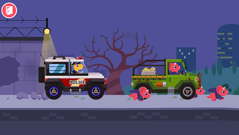 Dinosaur Police Car kids Games screenshot