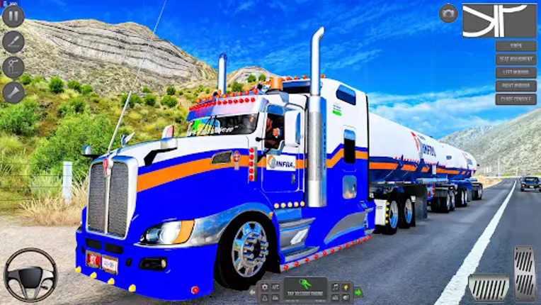 America Cargo Truck Driving 3D Image