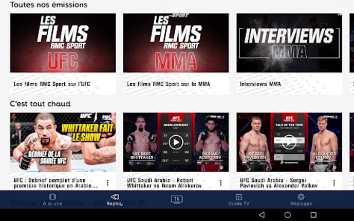 RMC Sport – Live TV, Replay screenshot