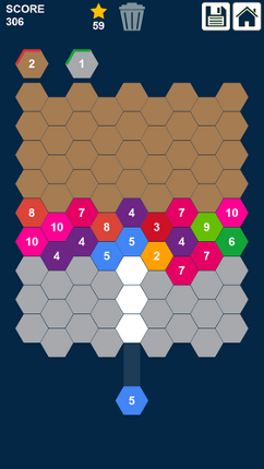 Hexa Attack: Shoot and Merge Numbers screenshot