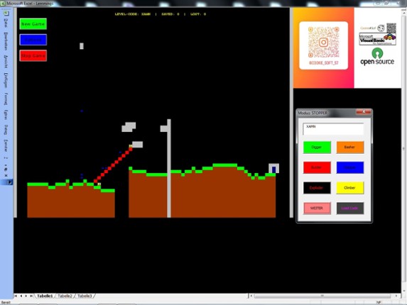 Lemmings for Excel (VBA Edition) Image