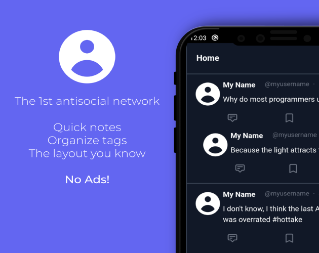 Games like Mine: the first antisocial network