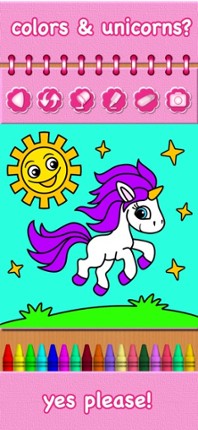 Pony Unicorn Coloring Book Image