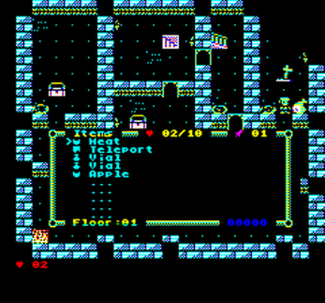 Wizard's Lair (Oric) screenshot