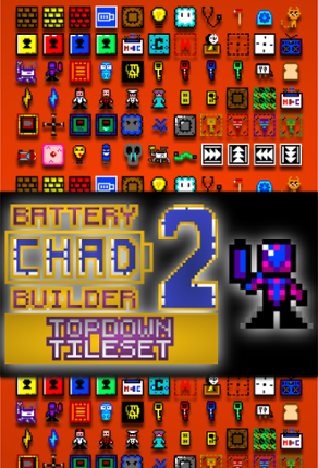 [AVAILABLE ON ITCH.IO] Battery Chad Builder 2: Topdown Tileset Image