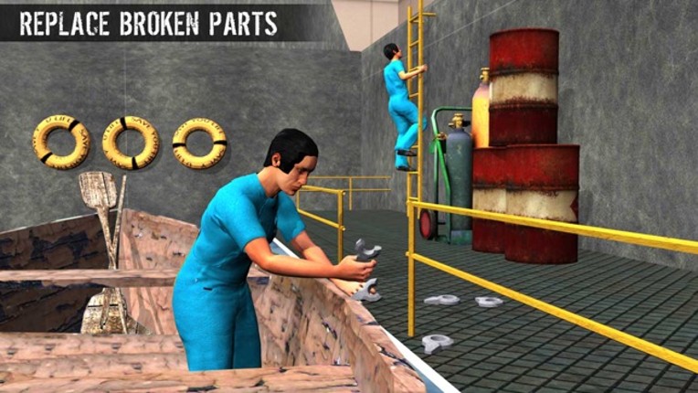 Cargo Ship Mechanic Simulator 3D: Workshop Garage Image