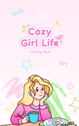 Cozy Girl Life: Coloring Book screenshot
