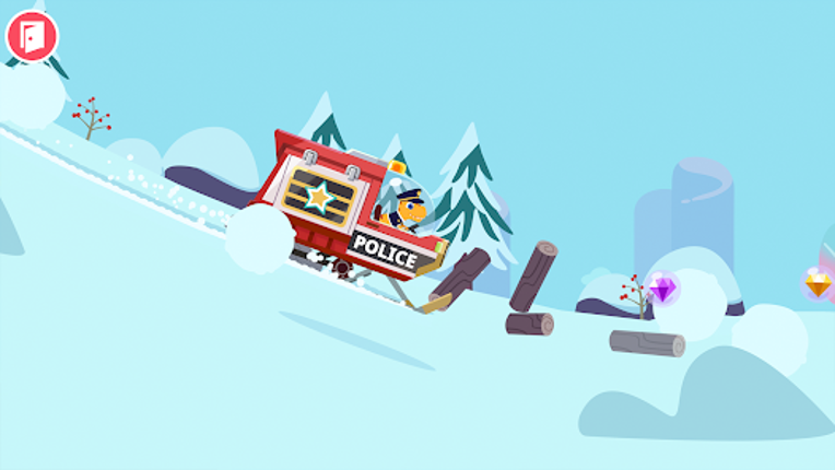 Dinosaur Police Car kids Games screenshot