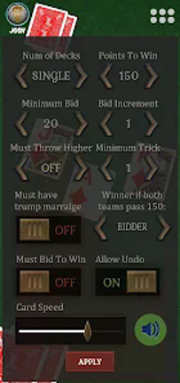 Cutthroat Pinochle screenshot