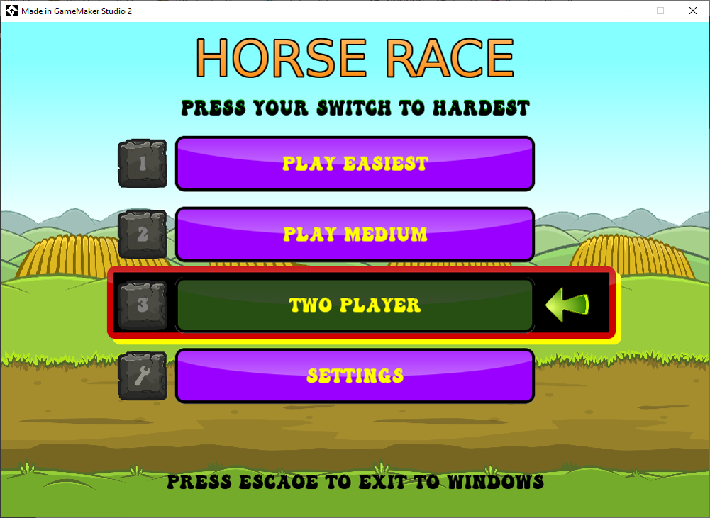 Games like Horse Race - Accessible Game - One Button Simple Control System