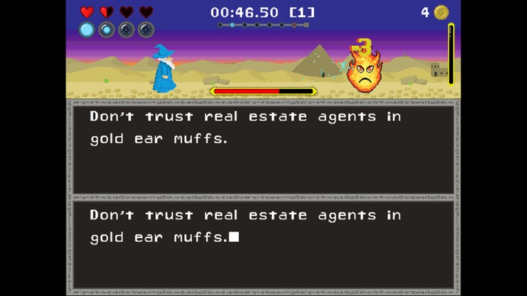 The Elementalist Typing screenshot